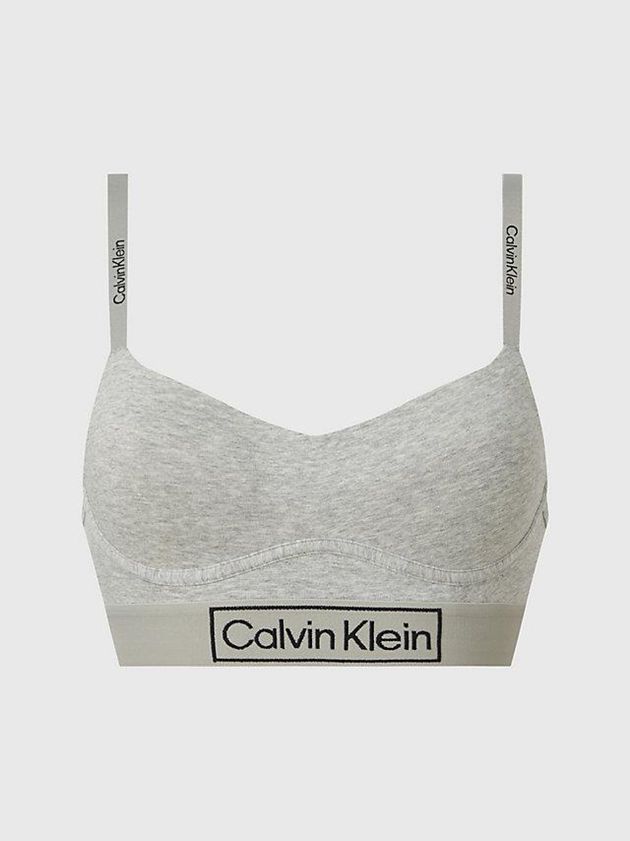 Calvin Klein USA Reimagined Heritage Womens Bra Grey 7649238-AD